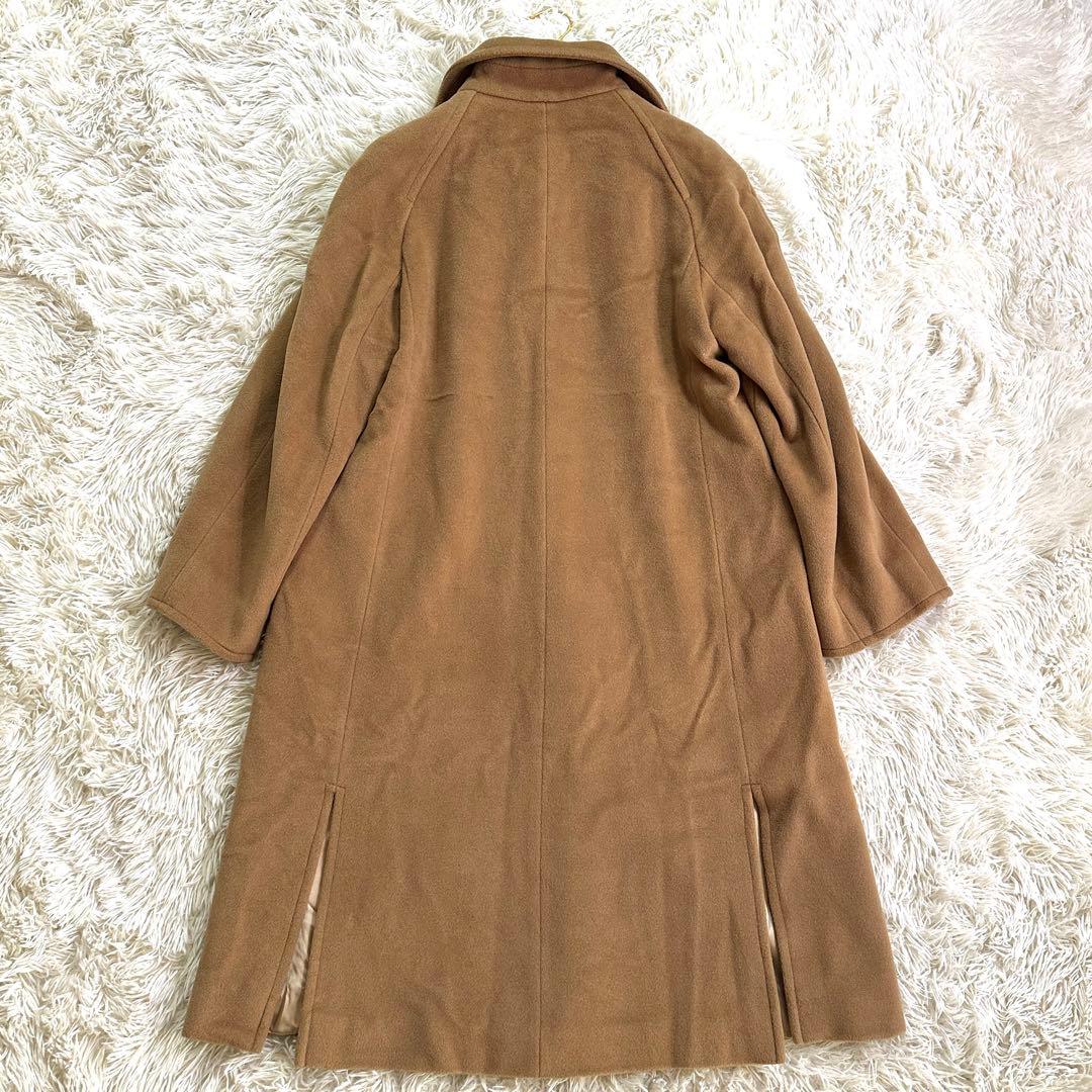 高級ライン銀タグ✨マックスマーラ ロングコート キャメル ウール 大きいサイズ