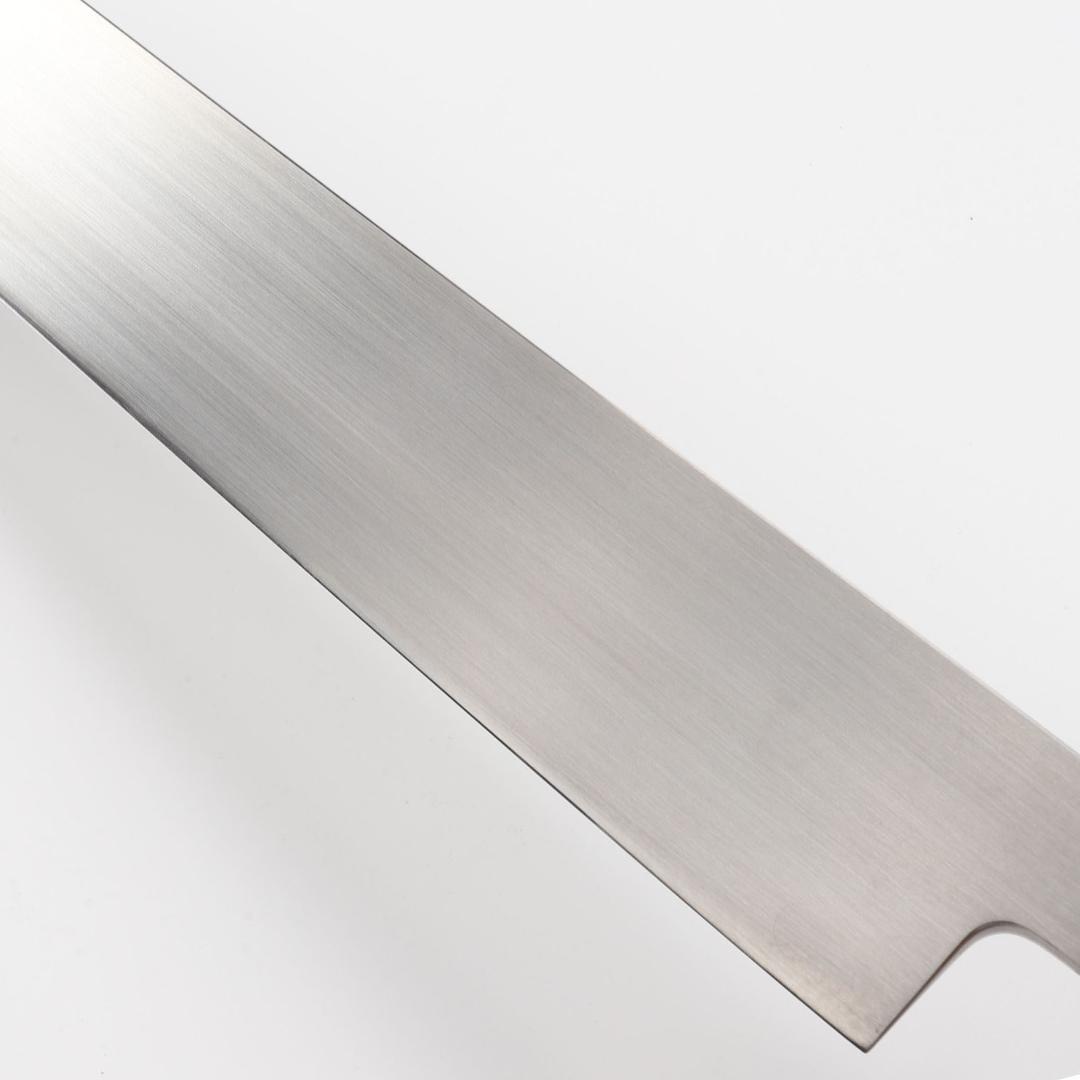 梵静刃物マグロ包丁刃渡二尺 ヘアライン仕上げ刺身包丁反りスネークウッド柄 鞘付き