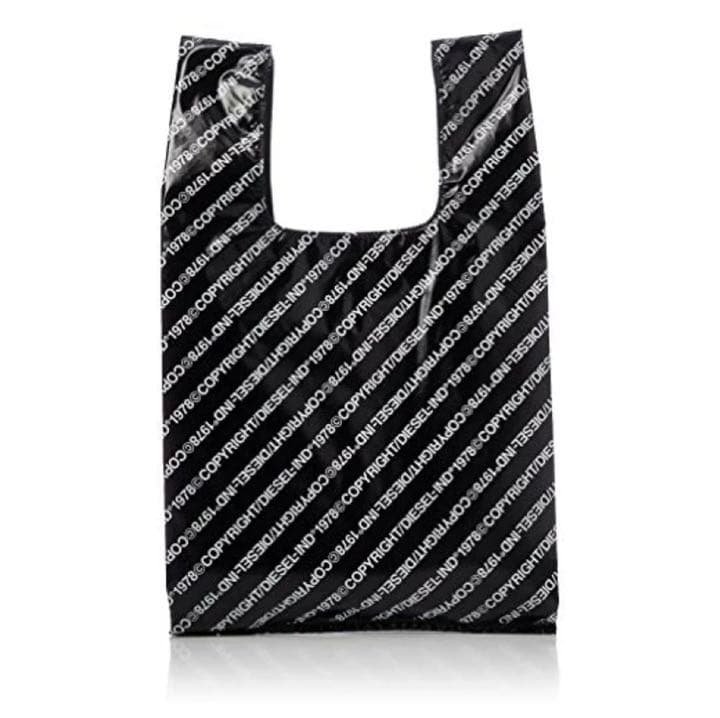 値下中◆突然の雨にも◎【新品未使用】DIESEL リピートロゴ ショッパーバッグ