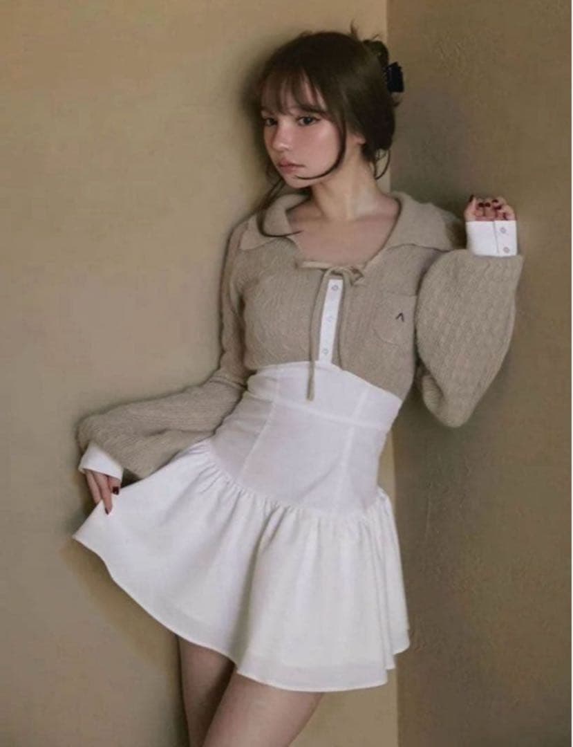 アンドマリー Tess blouse mini dress