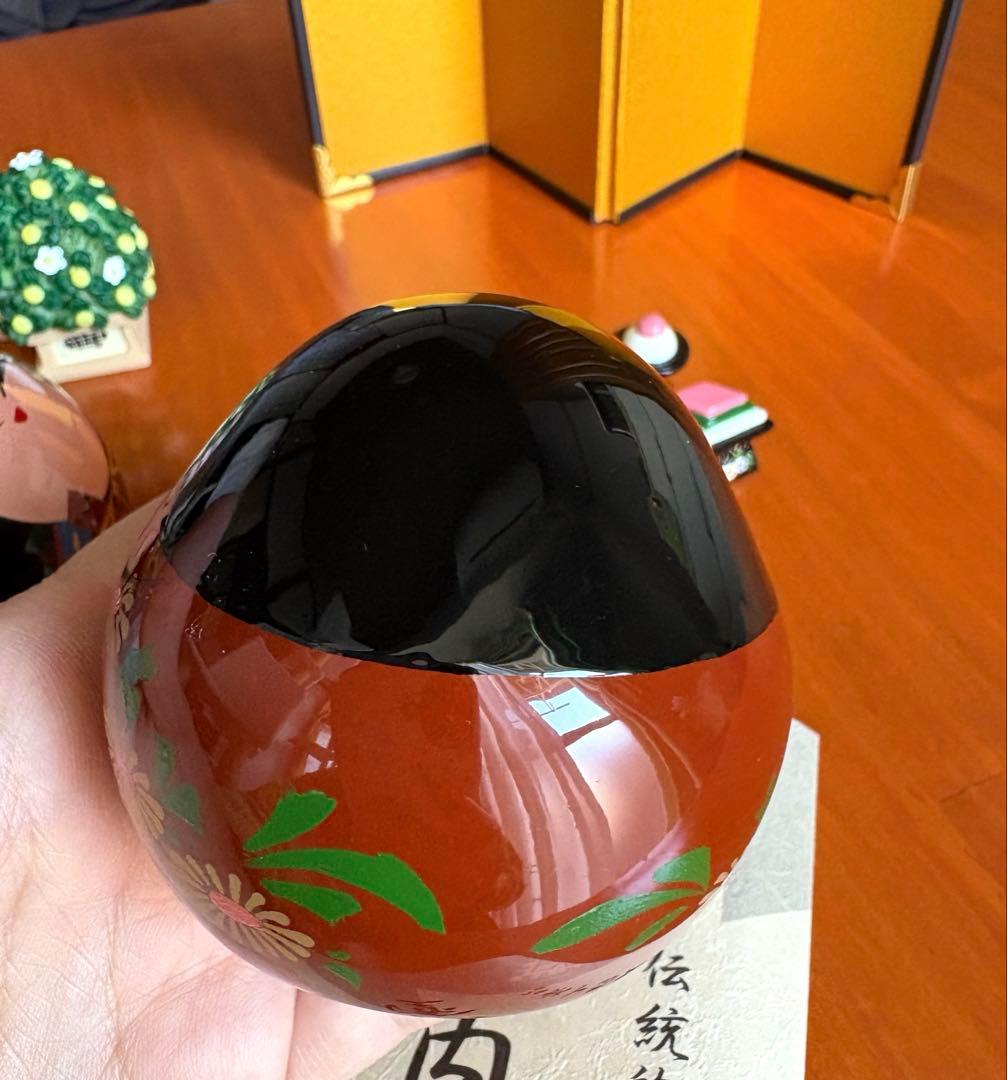 大内人形　山口　大内塗り　雛人形　雛道具付き　ミニチュア　お雛様