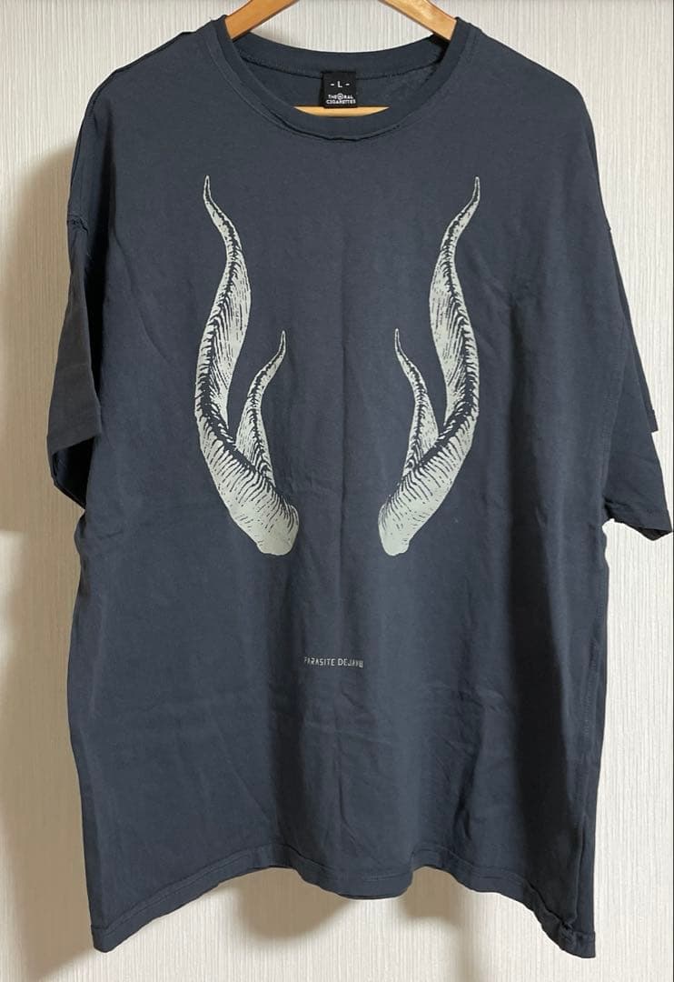 オーラル　ラビリンスビックシルエットT 黒色