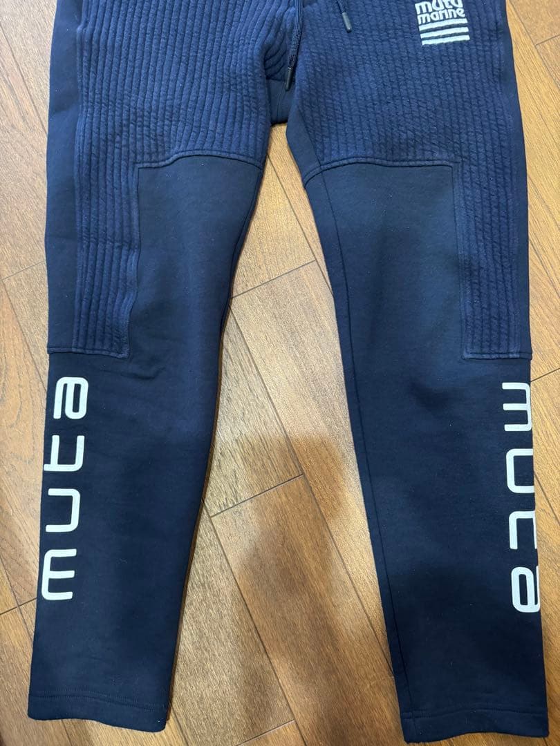 muta marineストライプキルトムーバブルゾンセットアップSサイズ