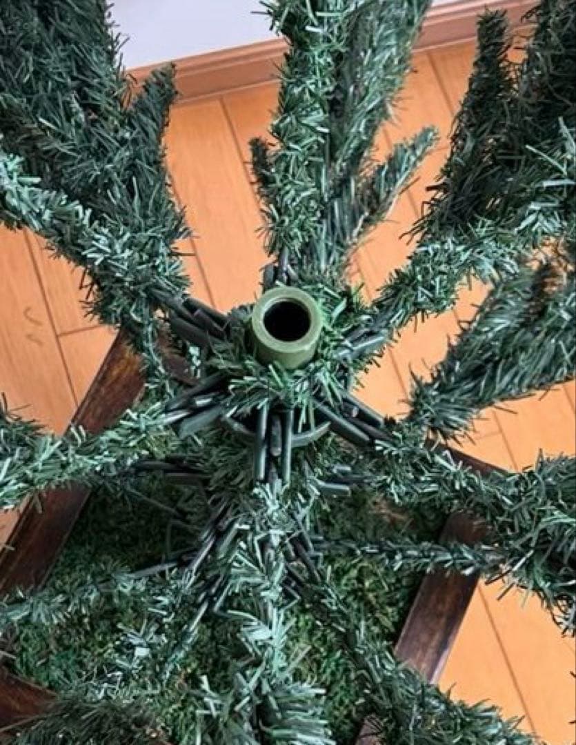 【ヴィンテージ】クリスマスツリー　高さ約150㎝　足元木製ボックス