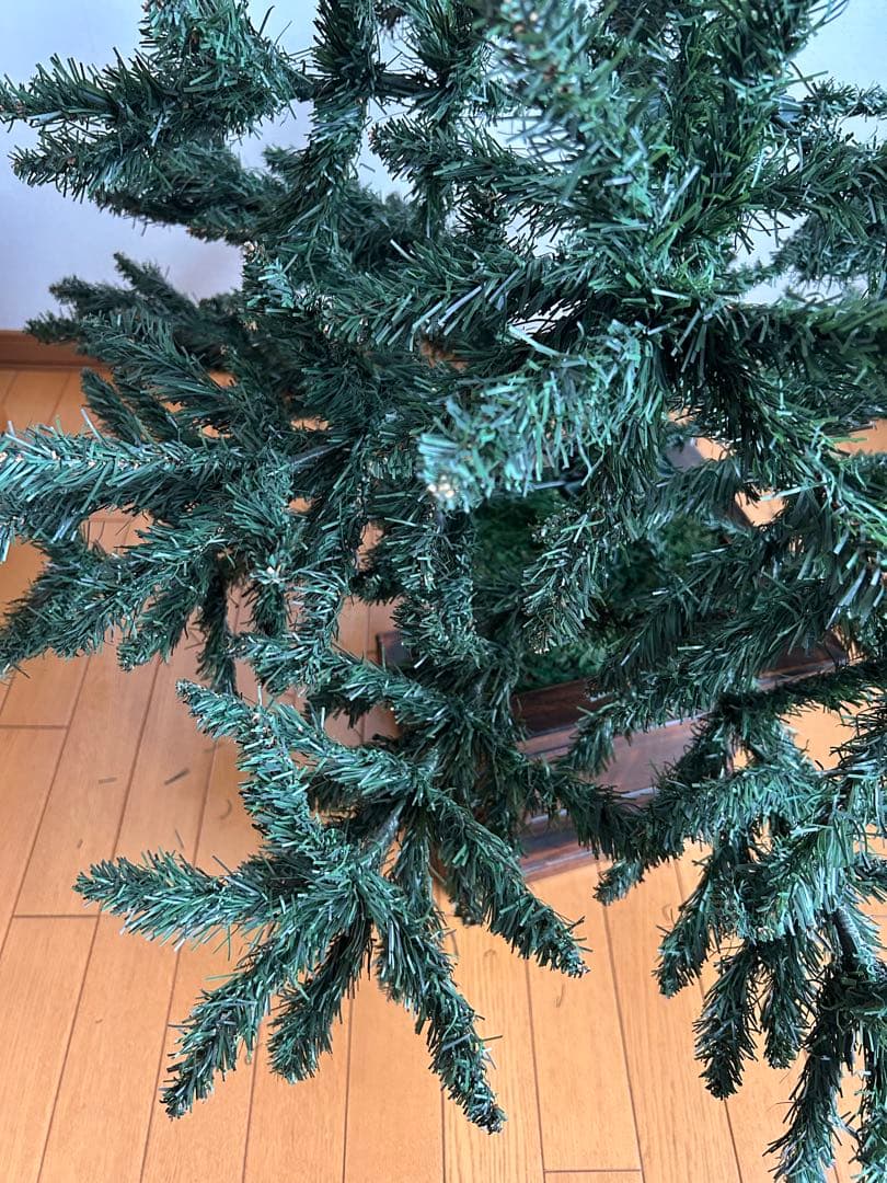 【ヴィンテージ】クリスマスツリー　高さ約150㎝　足元木製ボックス