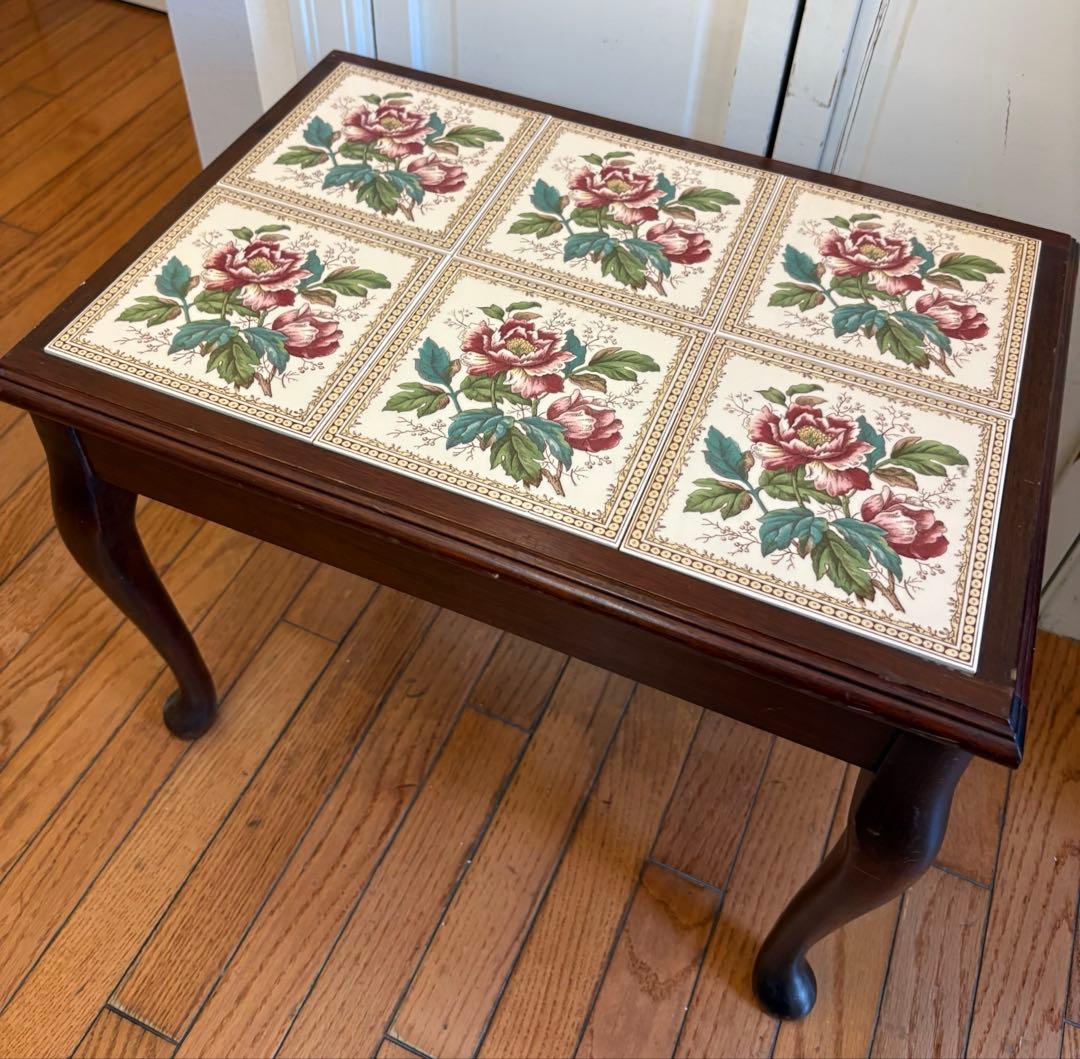 TILECRAFTS社製 英国 ヴィンテージタイル ティーテーブル ビクトリアン