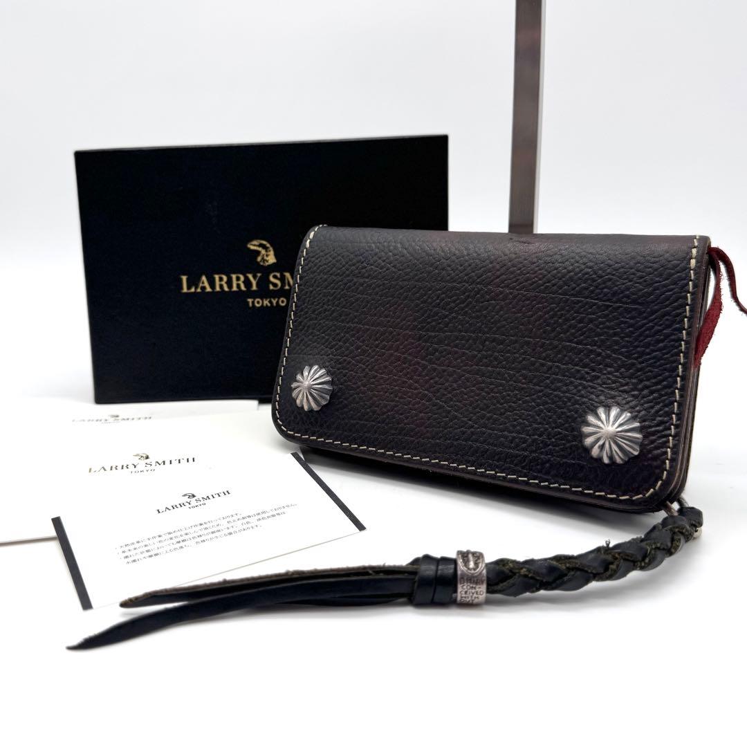 極美品 LARRY SMITH トラッカーズウォレット　ラリースミス コンチョ