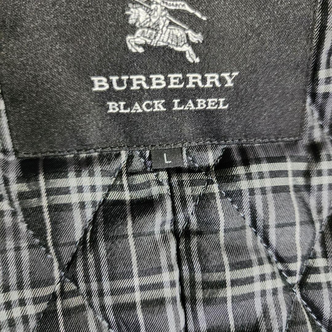 アキバーバリーブラックレーベル ノバチェック ダブル トレンチコート