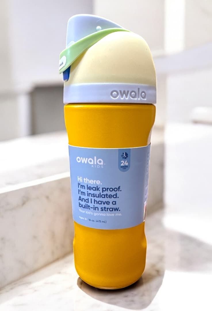 Owala FreeSip 子ども用水筒 イエロー 約475ml