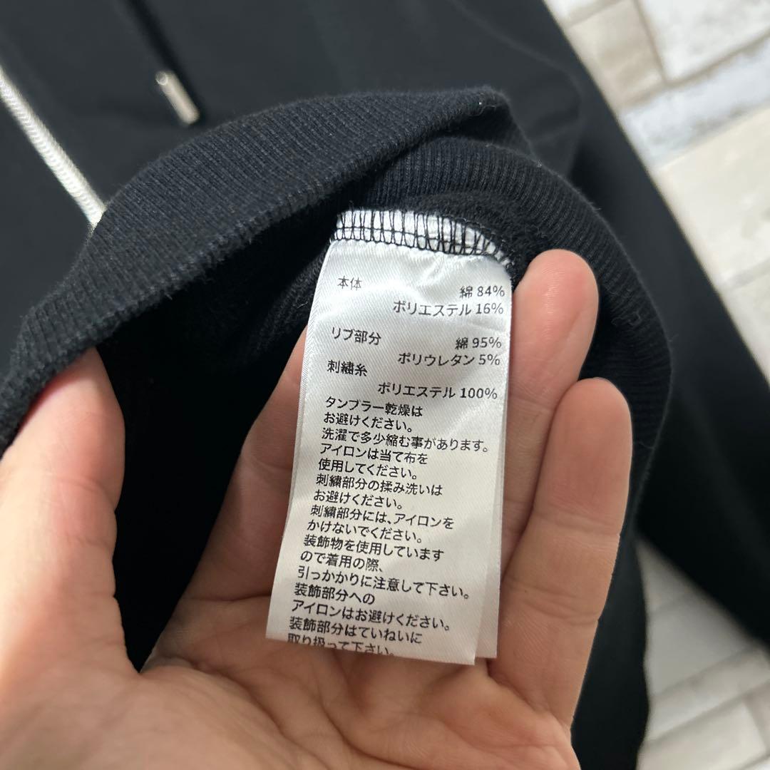 SUPPLIER サプライヤー ジップパーカー LサイズY2K ラインストーン