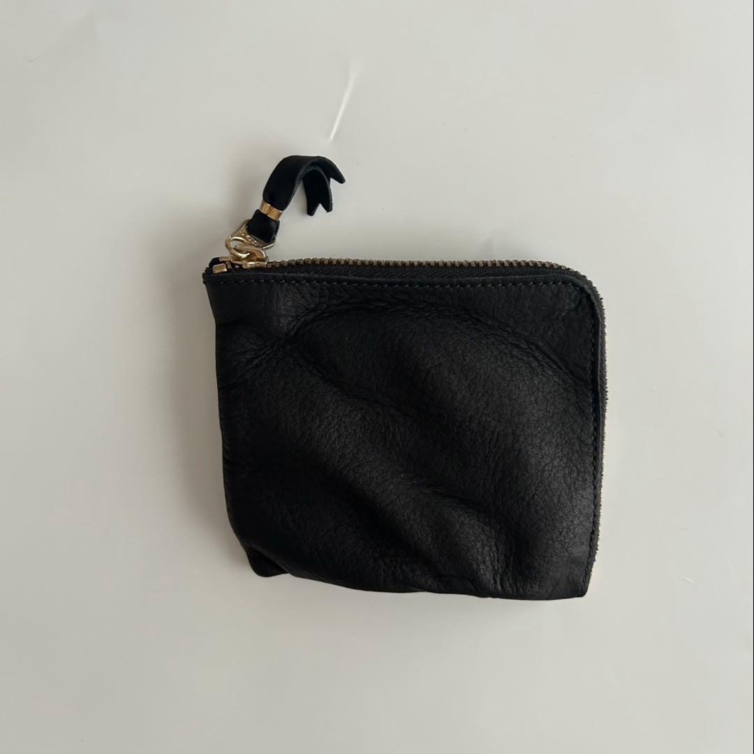 小物 COMME des GARCONS L ZIP WASHED WALLET