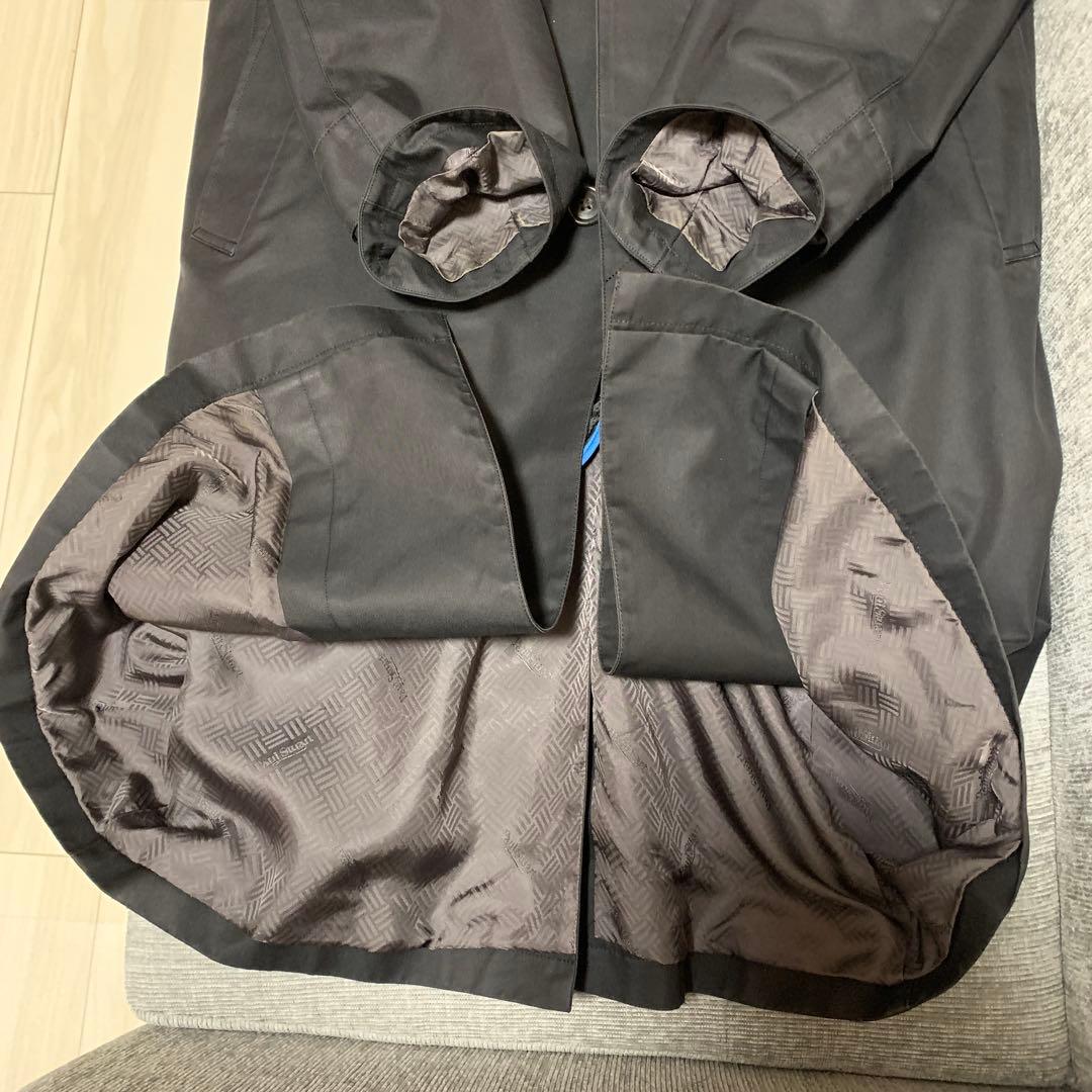 ポールスチュアート　メンズ　ステンカラーコート　ライナー取外し付き　ブラックLL