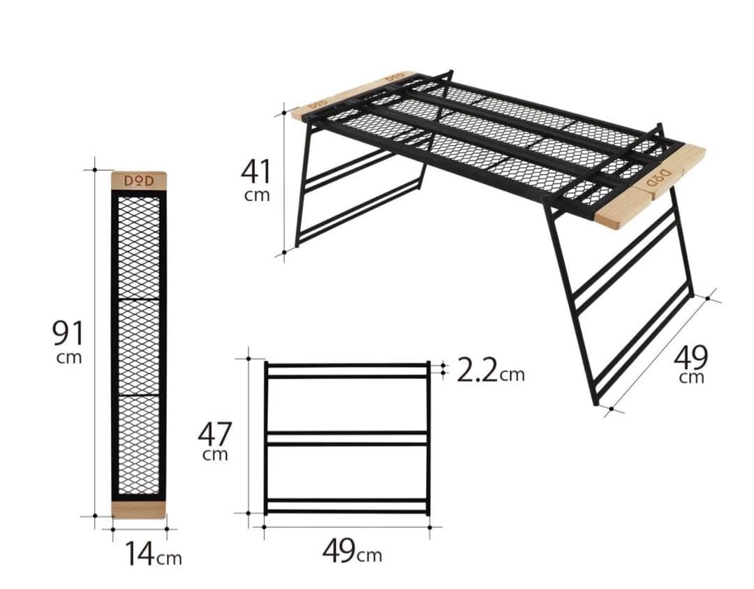 ⚠️アウトドアでは未使用⚠️ DOD テキーラテーブル