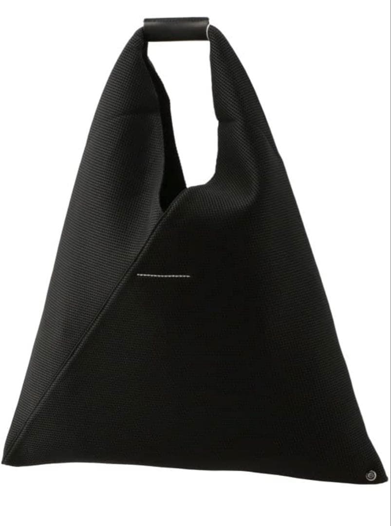 MM6 ブラックメッシュハンドバッグ