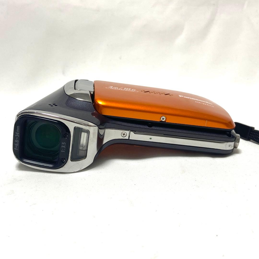 Panasonic HX-WA10 オレンジ ビデオカメラ 動作品