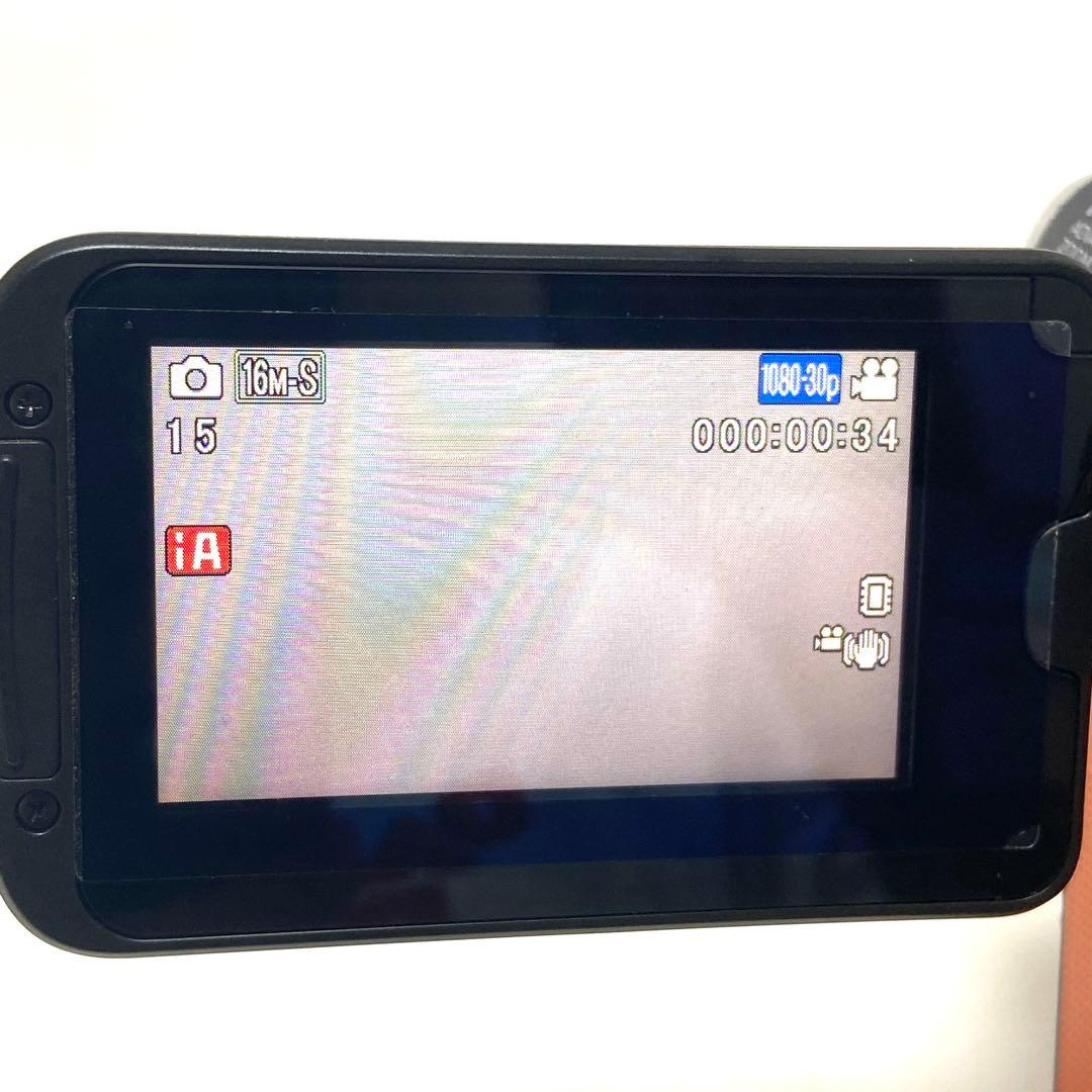 Panasonic HX-WA10 オレンジ ビデオカメラ 動作品