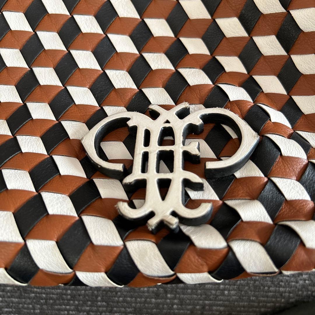 EMILIO PUCCI 幾何学模様レザートートバッグ