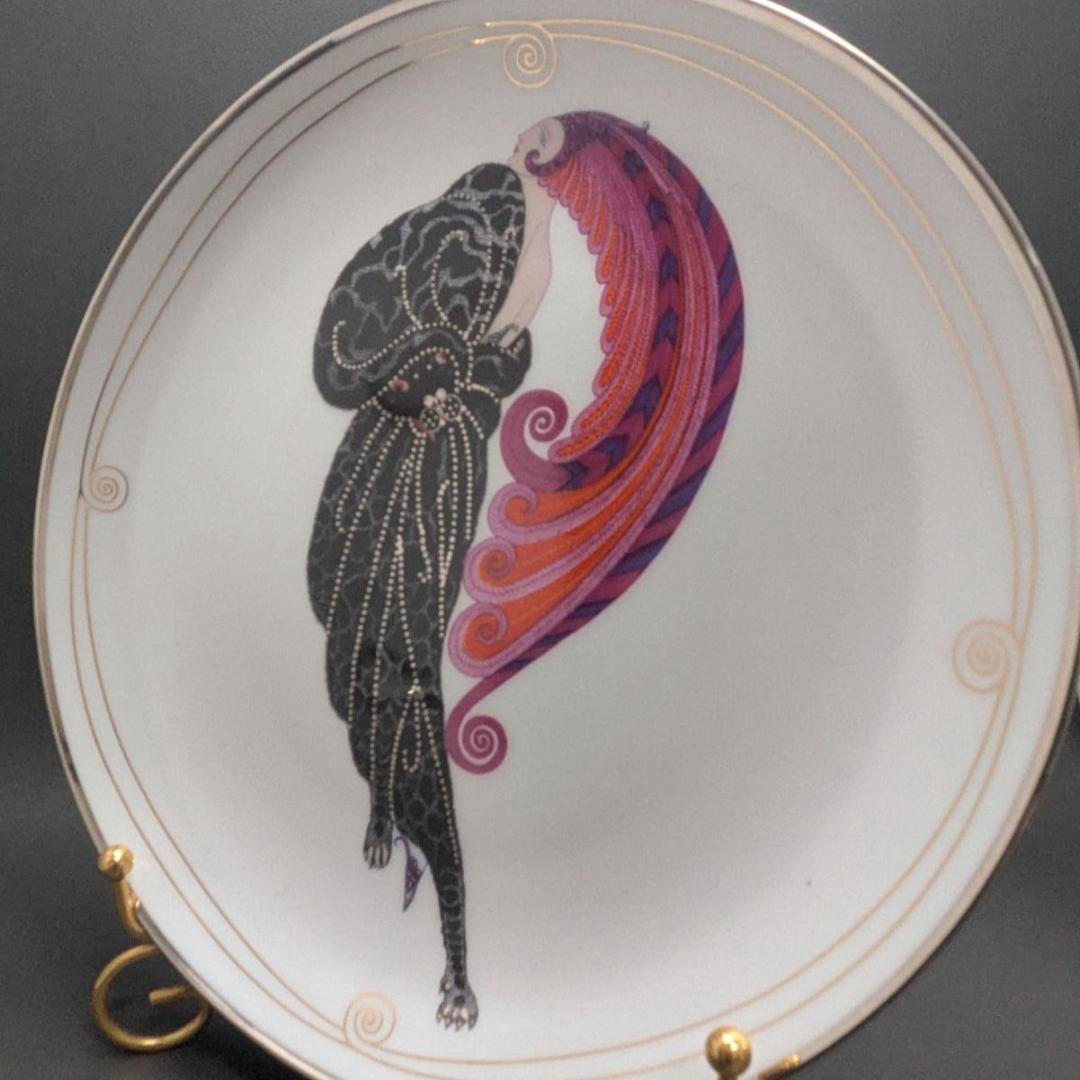 Erté エルテ 美女と野獣 プレート フランクリンミント 限定品 アールデコ