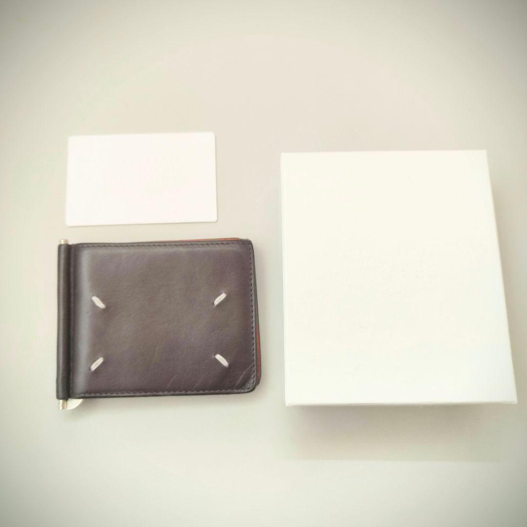 Maison Margiela メゾンマルジェラダークブラウン マネークリップ