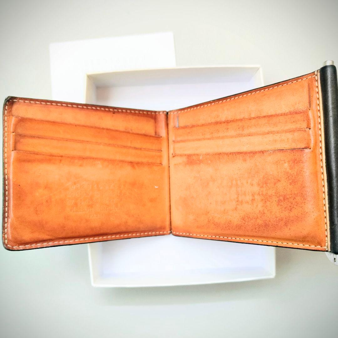 Maison Margiela メゾンマルジェラダークブラウン マネークリップ