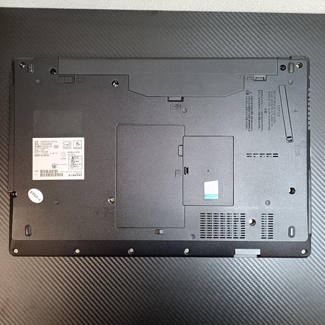 富士通 ノートPC i5 Windows11 SSD メモリ8GB DVD 黒