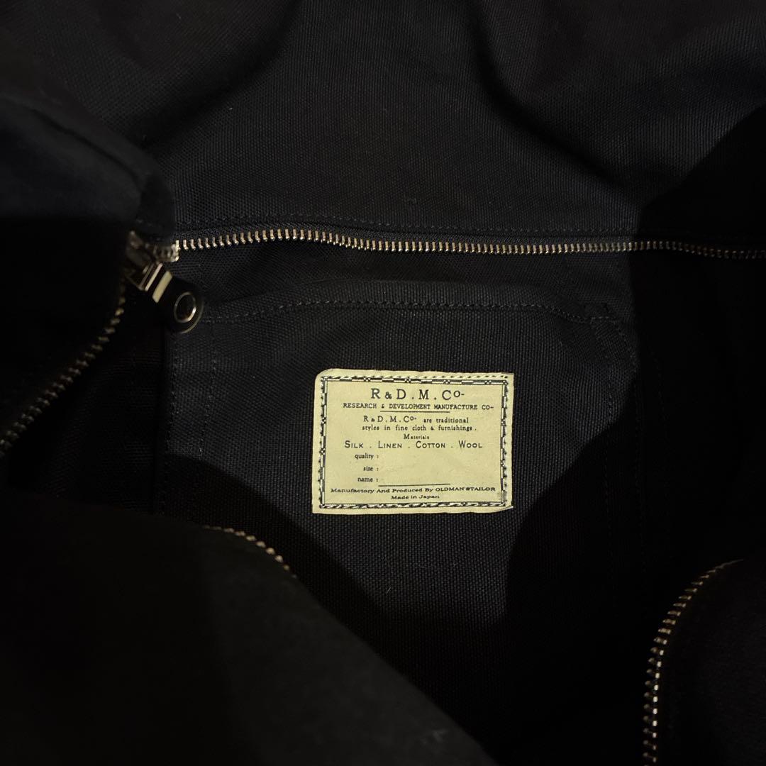R&D.M.Co. ブラック トートバッグ LLサイズ