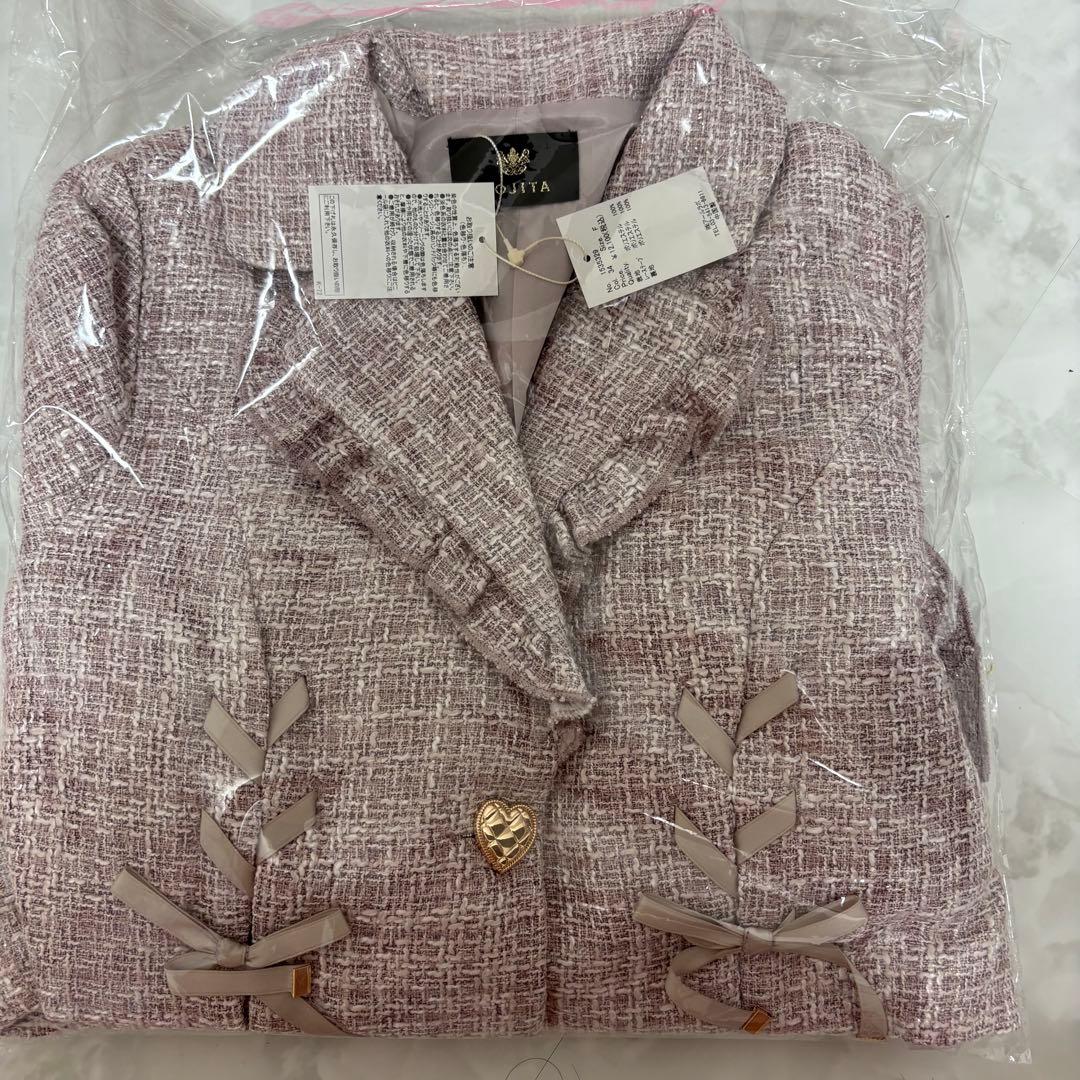 ROJITA サイドレースアップショートジャケット ピンク