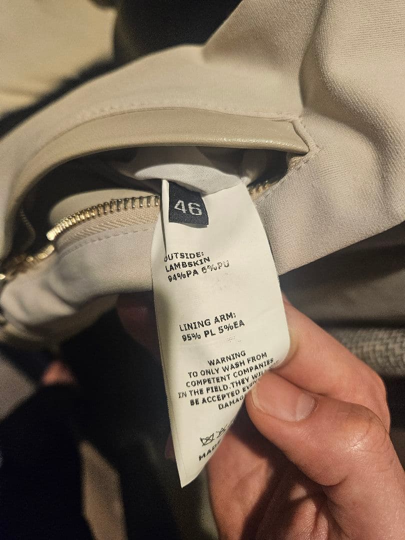 【EMMETI】 混合素材シングルライダース