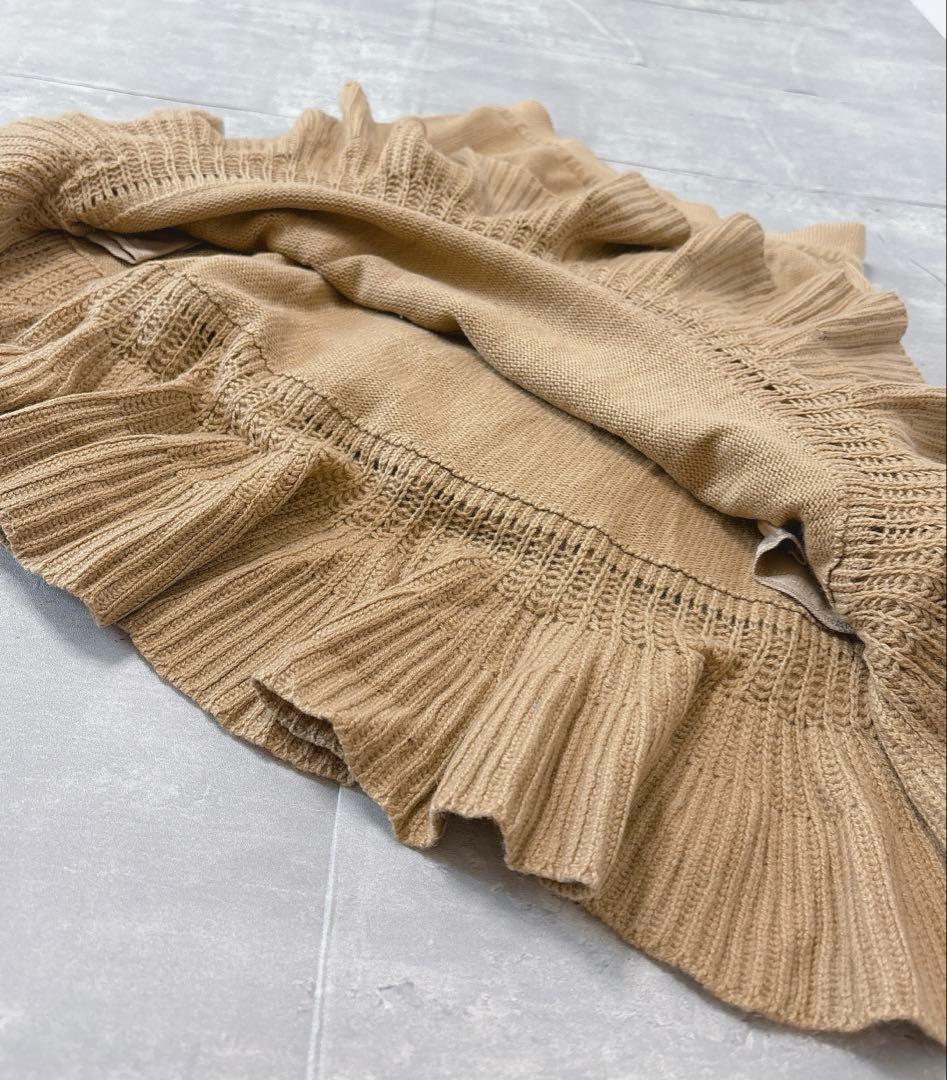 美品【FOXEY】フォクシー 高級 カシミヤ100% ティアード ニットスカート