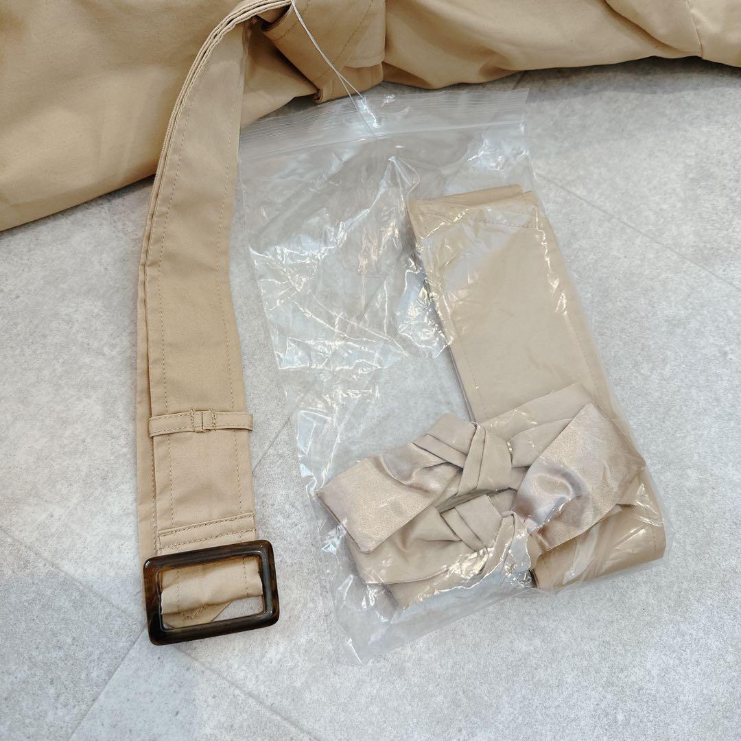 【✨新品タグ付き✨】4wayダブルトレンチコート ベージュ　大きいサイズ　6L