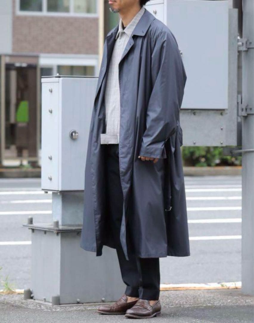 p*i様 オーラリー　スーパーライトポリエステルサテンカラーコート　美品　Mサイ