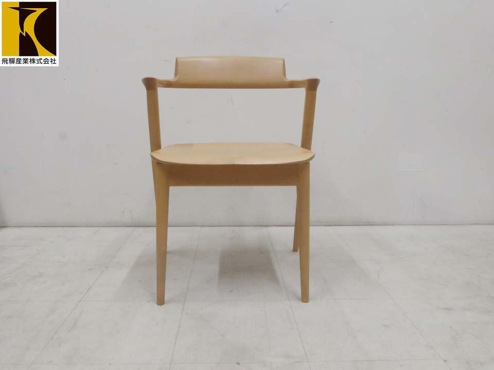 ■HIDA 飛騨産業■SEOTO セオト セミアームチェア ビーチ材-1