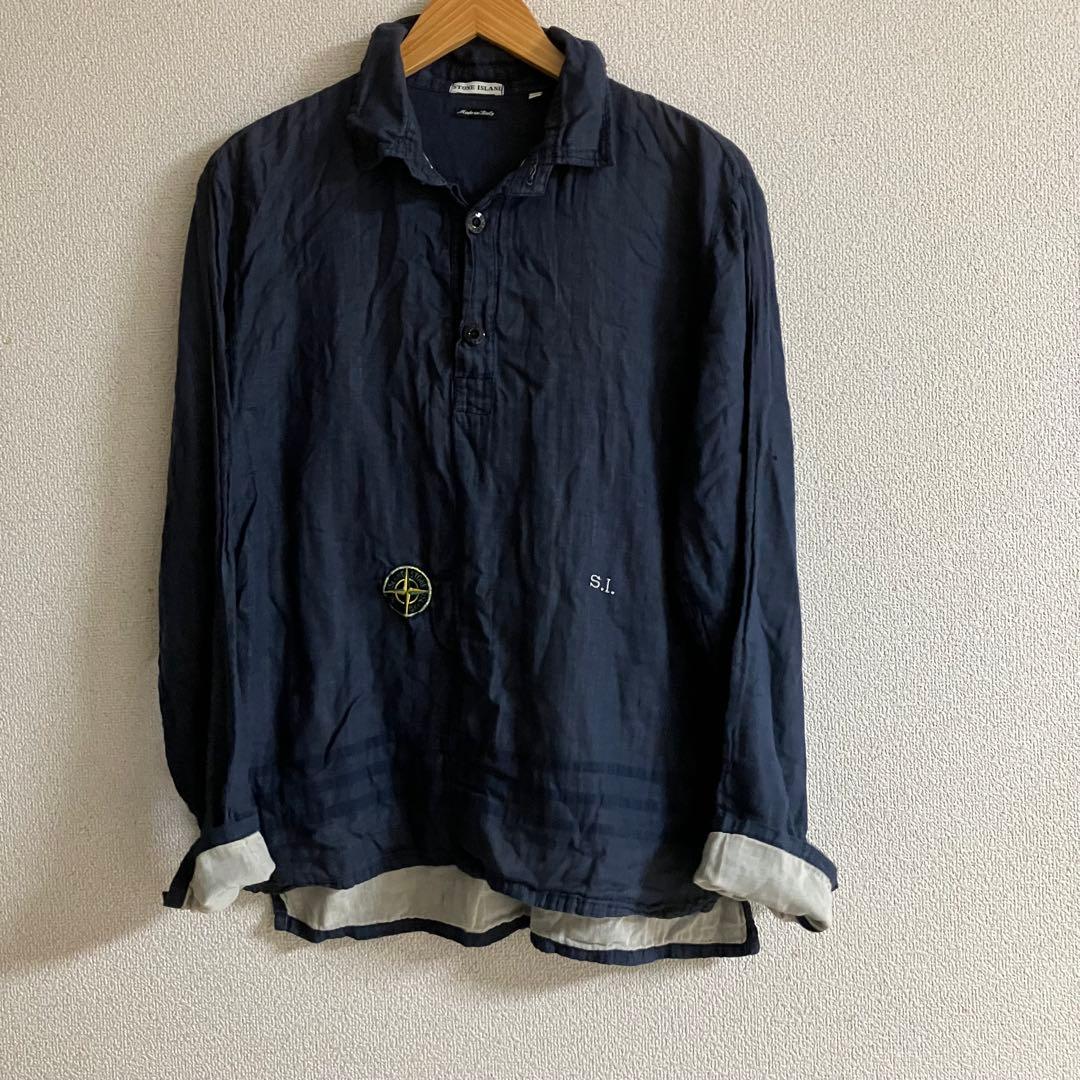90年代　Stone  プルオーバーシャツ ガーゼシャツ