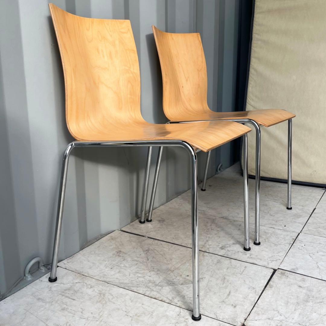 取付無料！エンゲルブレヒト 北欧デンマーク ナチュラル チェリックチェア２脚✨