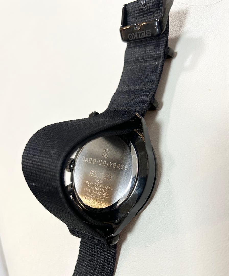 【SEIKO×nano-universe】限定コラボ　ソーラー時計　300本限定
