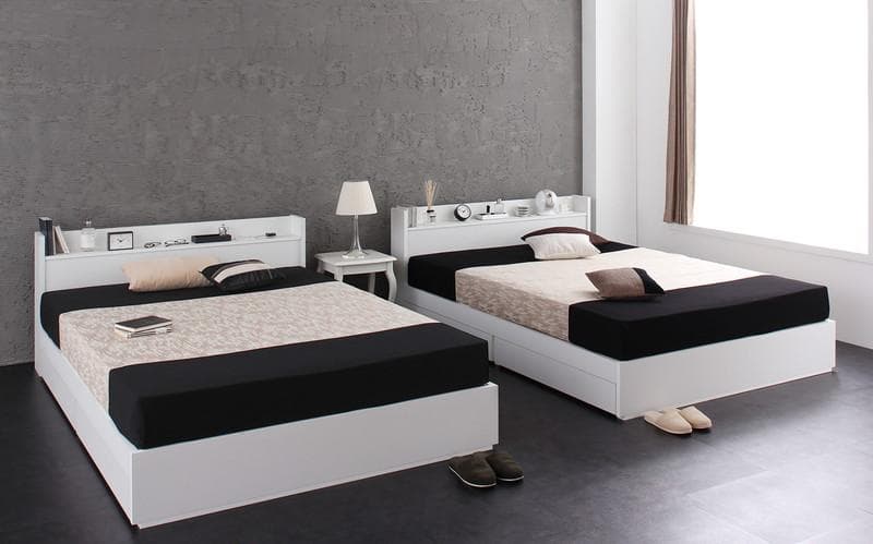 【最安値】シングルベッド 収納ベッド マットレス付き 新品送料込