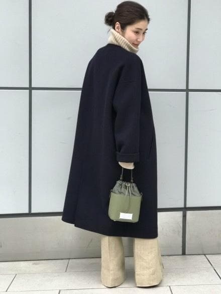 Deuxieme Classe CINOH ノーカラー コート