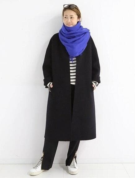 Deuxieme Classe CINOH ノーカラー コート