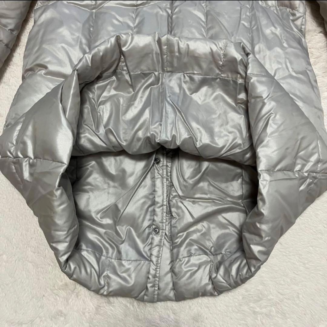 極美品 23区 ダウンロングコート ショールカラー ベルトAライン 大きい 48