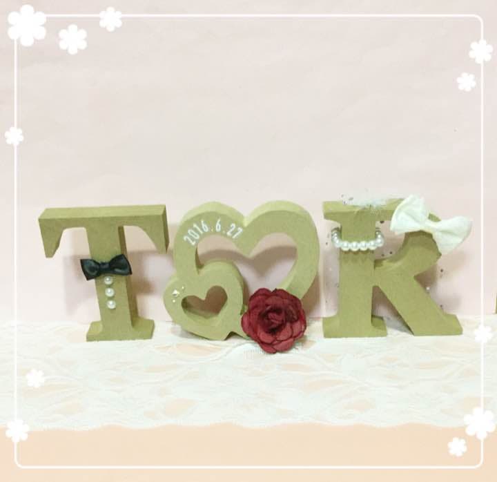 りな様確認用♡ウエディングバージョン・イニシャルオブジェ