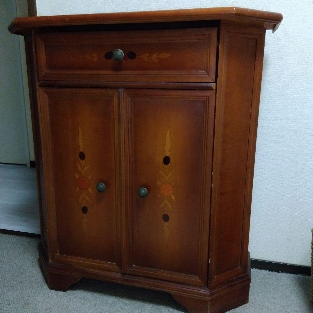 アンティークコンソールキャビネットチェスト