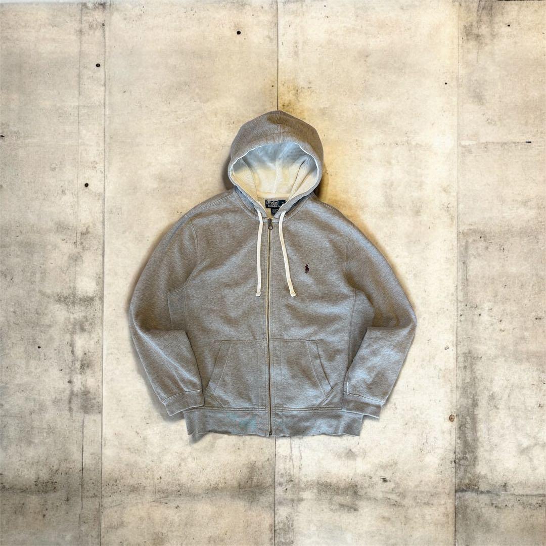 90s Polo by Ralph Lauren サーマル グレーパーカー L