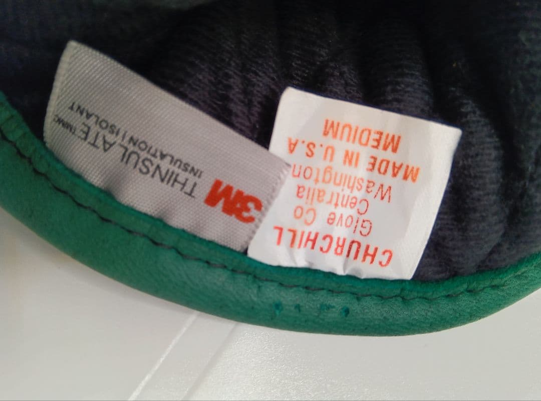 タ*ん様 新品チャーチルChurchillグローブ手袋ライナー付M米国製グリーン