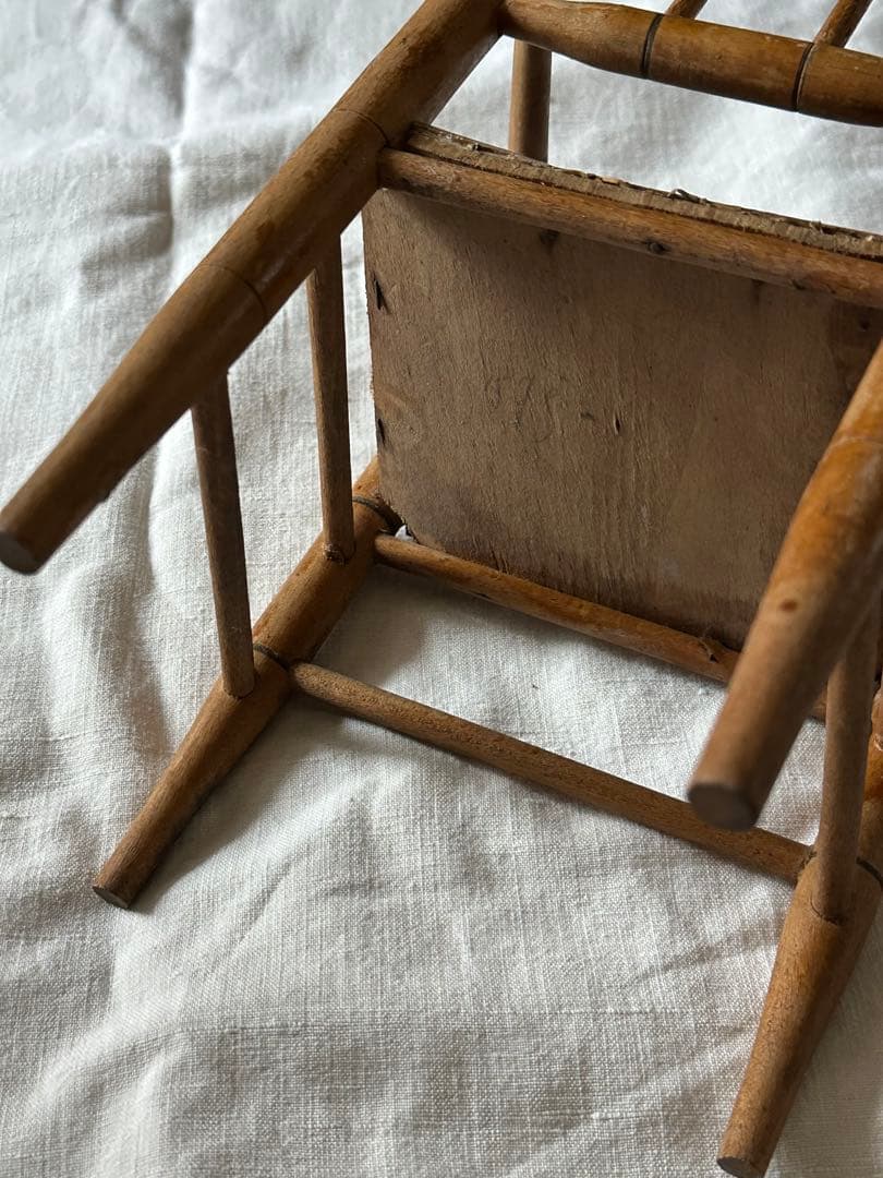 ⚫︎フランスアンティーク⚫︎古木のドール用チェア 椅子 ドールハウス パリ