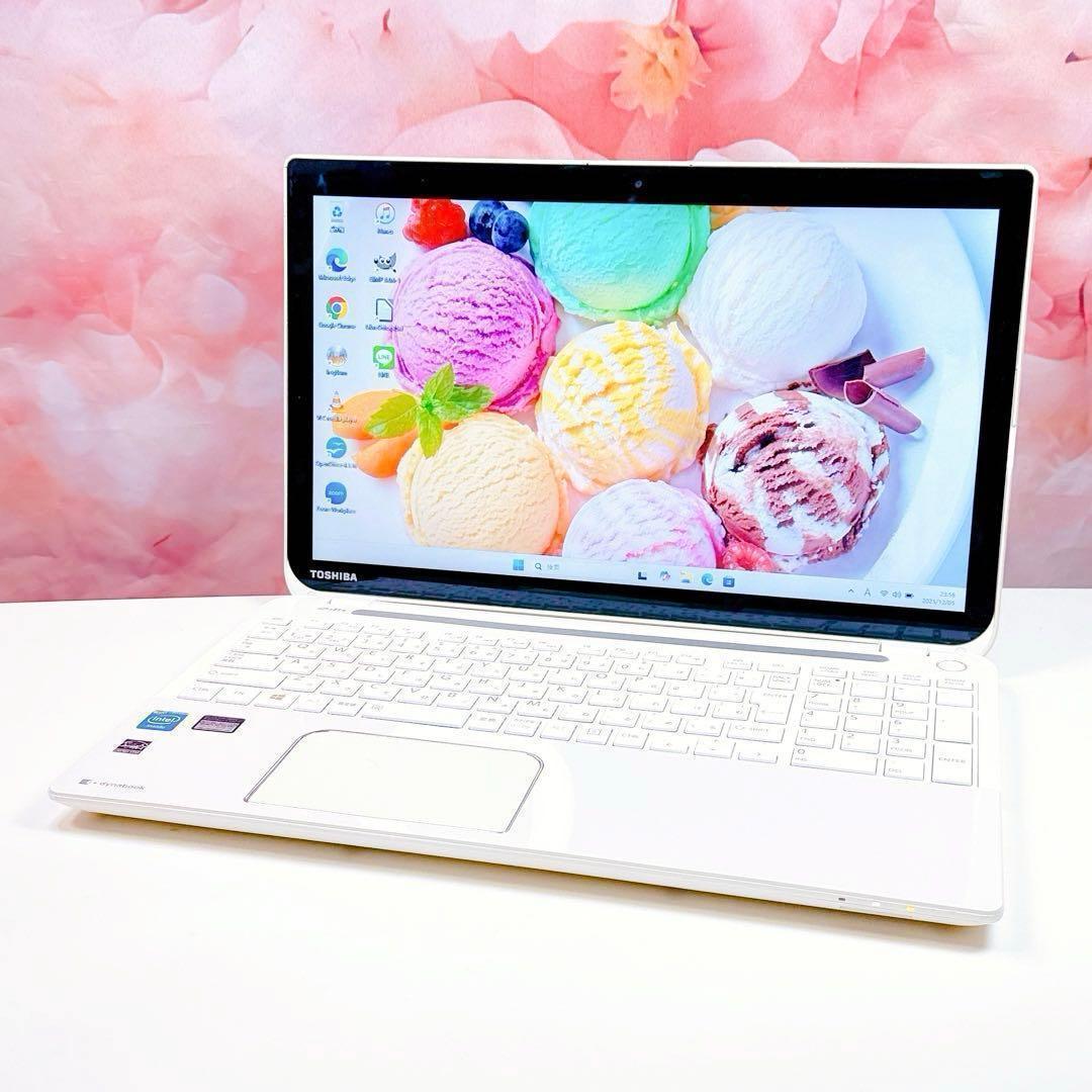 新品SSDで爆速✨windows11 ノートパソコン✨オフィス カメラ ホワイト