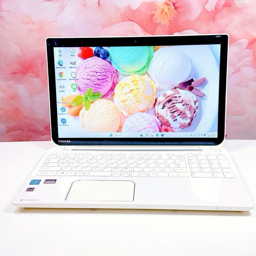 新品SSDで爆速✨windows11 ノートパソコン✨オフィス カメラ ホワイト