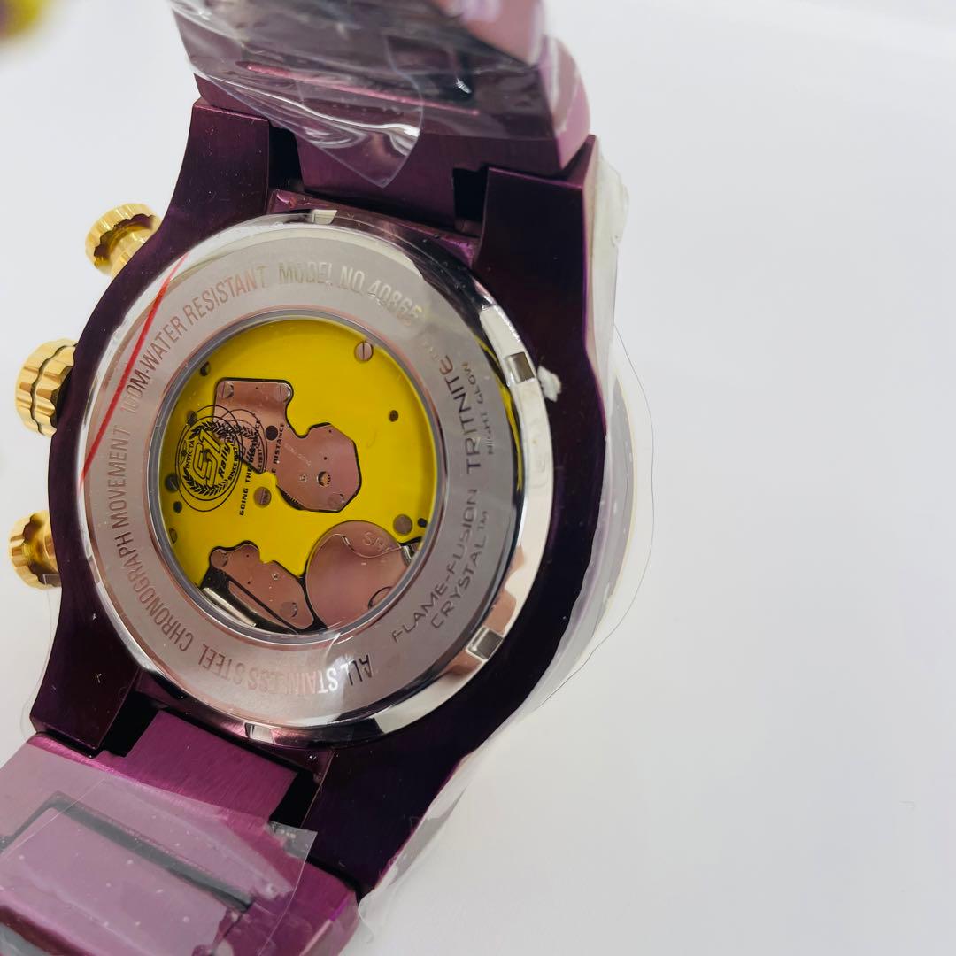 【新品未使用】INVICTA　インビクタ　腕時計　紫　パープル　箱付き