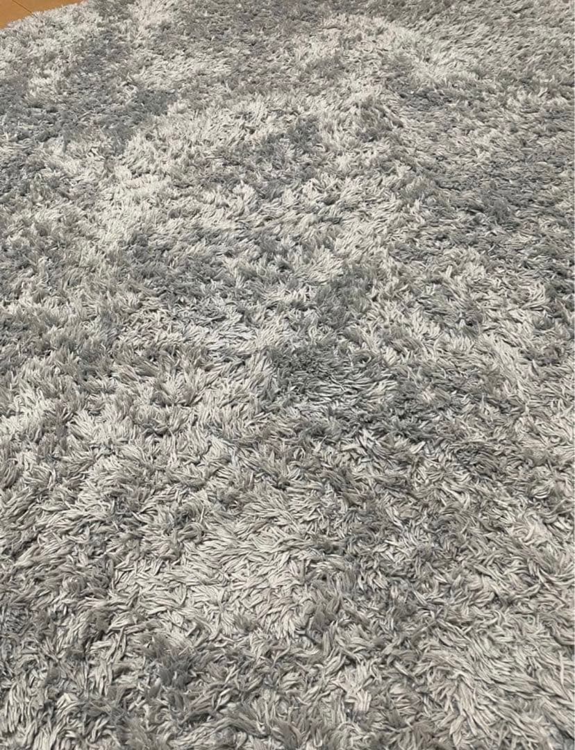 ナフコ カーペット シャギーラグ 200×240 ブルー