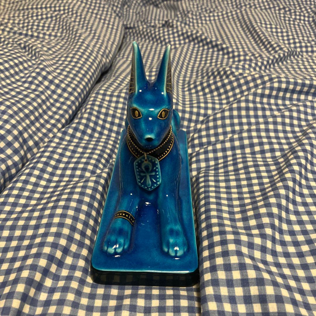 青釉オーナメント　美濃焼　幸兵衛窯　エジプトの神々シリーズ　アヌビス