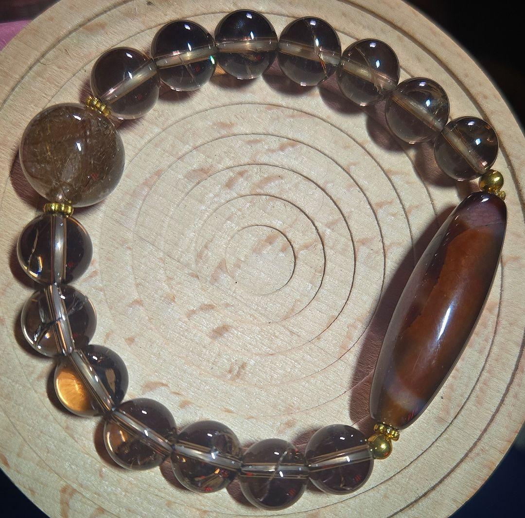 大奉仕価格 白蛇天珠ブレスレット